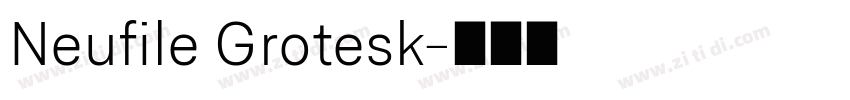 Neufile Grotesk字体转换